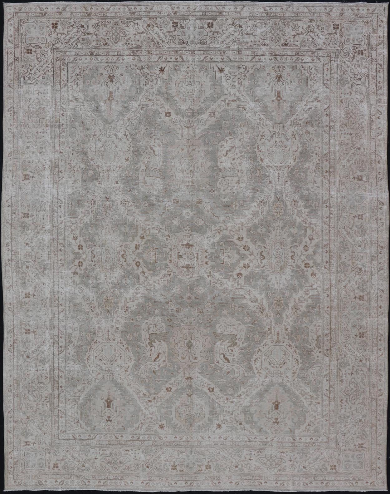 Antique Mahal Rug 160918 Mahal 10'5" x 13'0" Wool All Over